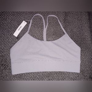 Ododos Sports Bra, Large, Gray